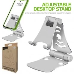 GoCellet Full Catalog PHALUSL - Table Desktop Phone Stand Smartphone Holder, Portable Resilient Aluminum -Silver 18 GoCellet Full Catalog PHALUSL - Table Desktop Phone Stand Smartphone Holder, Portable Resilient Aluminum -Silver