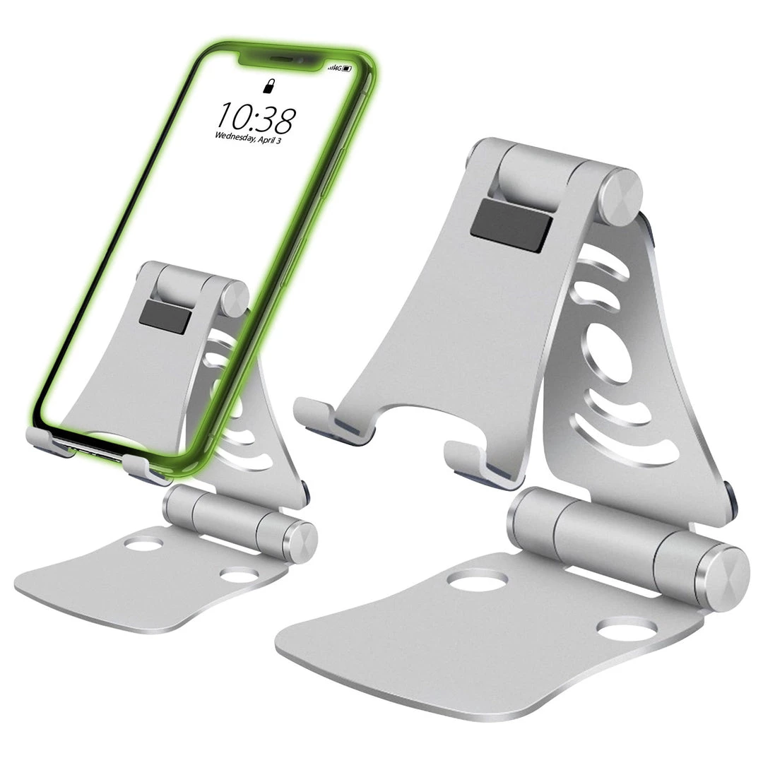 GoCellet Full Catalog PHALUSL - Table Desktop Phone Stand Smartphone Holder, Portable Resilient Aluminum -Silver 2 GoCellet Full Catalog PHALUSL - Table Desktop Phone Stand Smartphone Holder, Portable Resilient Aluminum -Silver