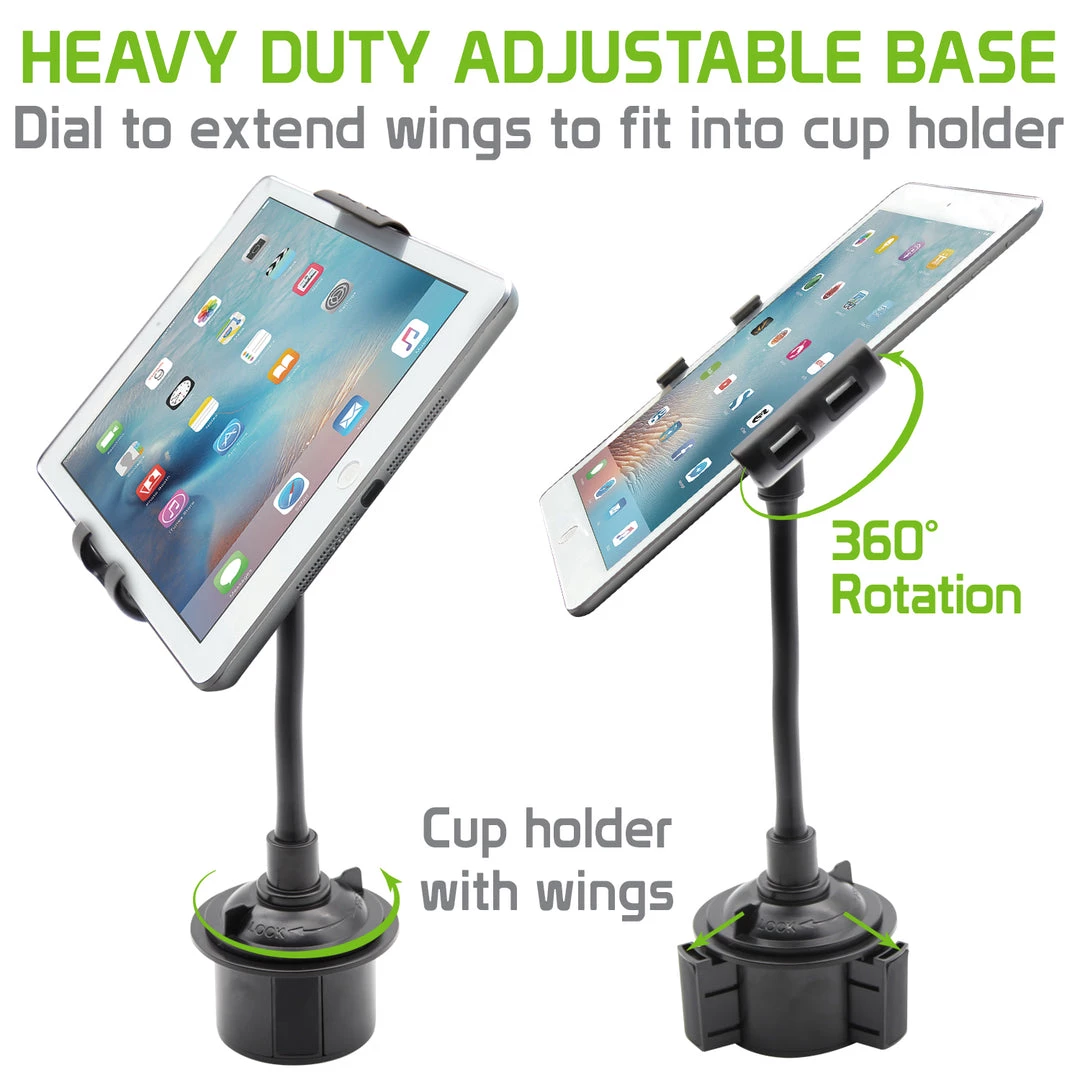 PHC19CN - Heavy Duty Tablet / Smartphone Cup Holder Mount With 360 Degree Rotation By Cellet 5 PHC19CN - Heavy Duty Tablet / Smartphone Cup Holder Mount With 360 Degree Rotation By Cellet