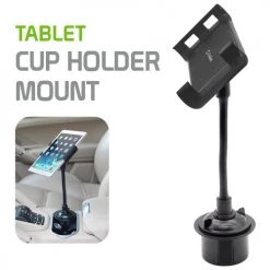 PHC19CN - Heavy Duty Tablet / Smartphone Cup Holder Mount With 360 Degree Rotation By Cellet