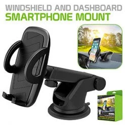 Full Catalog PHD350 - Universal Extendable Telescopic Arm Windshield And Dashboard Smartphone Holder Mount By Cellet