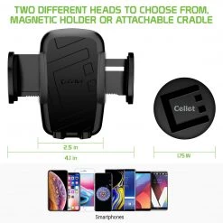PHM500 - Air Vent Mount, 2-in-1 Extra Strength Magnetic Air Vent Mount With Attachable Cradle For Apple IPhone Xs, XR, X, 8/8 Plus, Samsung Galaxy Note 9, Galaxy S9/ S9 Plus And More By Cellet Full Catalog 15 PHM500 - Air Vent Mount, 2-in-1 Extra Strength Magnetic Air Vent Mount With Attachable Cradle For Apple IPhone Xs, XR, X, 8/8 Plus, Samsung Galaxy Note 9, Galaxy S9/ S9 Plus And More By Cellet Full Catalog