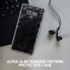 Cellet CCSAMN9PGGY - Samsung Galaxy Note 9 Ultra Slim Diamond Pattern Protective Case Cover - Grey