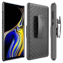 HLSAMN9 - Shell Holster Kickstand Case With Spring Belt Clip For Samsung Galaxy Note 9 – Black – By Cellet Full Catalog