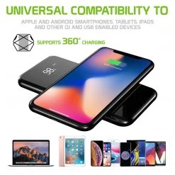 GoCellet QI1000BK -Wireless Portable Charger 10000 MAh Power Bank, Built In USB/USB C/Micro USB Ports Full Catalog 14 GoCellet QI1000BK -Wireless Portable Charger 10000 MAh Power Bank, Built In USB/USB C/Micro USB Ports Full Catalog