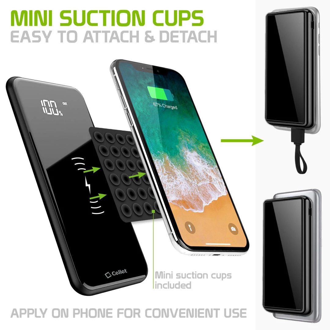 GoCellet QI1000BK -Wireless Portable Charger 10000 MAh Power Bank, Built In USB/USB C/Micro USB Ports Full Catalog 5 GoCellet QI1000BK -Wireless Portable Charger 10000 MAh Power Bank, Built In USB/USB C/Micro USB Ports Full Catalog