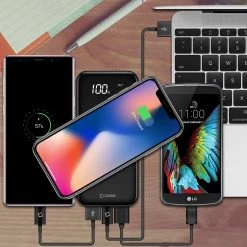 GoCellet QI1000BK -Wireless Portable Charger 10000 MAh Power Bank, Built In USB/USB C/Micro USB Ports Full Catalog 19 GoCellet QI1000BK -Wireless Portable Charger 10000 MAh Power Bank, Built In USB/USB C/Micro USB Ports Full Catalog