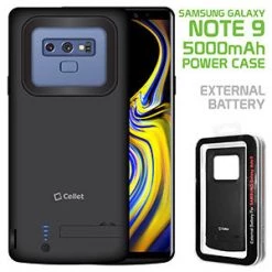 Full Catalog BSAMN9BK - Samsung Galaxy Note 9, 5000mAh Rechargeable External Power Case For Samsung Galaxy Note 9 – Black – By Cellet