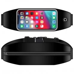 ACWAISTP1 - Sweat Resistant Fanny Pack, Fitness Exercise Storage Belt With Clear Window For Apple IPhone Xr, XS Max, 8/7/6S Plus, Samsung Galaxy Note 9, Galaxy S9/S8 Plus And More By Cellet