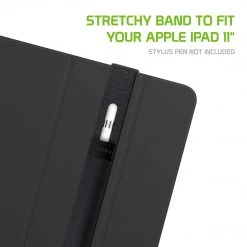 Cellet STHOLDER11 - 2 Pack Stylus Holder, Apple Pencil Holder/Sleve For Apple IPad 11-inch (2020 Version) - Black