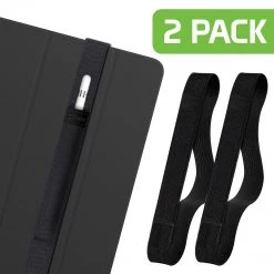 Cellet STHOLDER11 - 2 Pack Stylus Holder, Apple Pencil Holder/Sleve For Apple IPad 11-inch (2020 Version) - Black