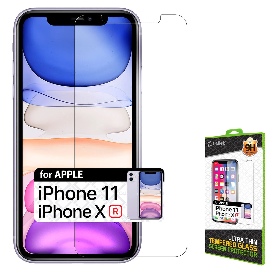 GoCellet SGIPHXR-Tempered Glass Screen Protector, 9H Hardness - IPhone 11 & XR Full Catalog 1 GoCellet SGIPHXR-Tempered Glass Screen Protector, 9H Hardness - IPhone 11 & XR Full Catalog