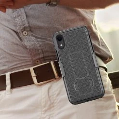 GoCellet HLIPHXR- IPhone XR Belt Clip Holster & Shell Case With Kickstand Heavy Duty Protection Full Catalog