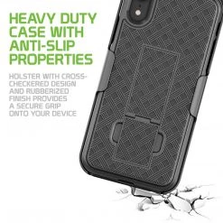 GoCellet HLIPHXR- IPhone XR Belt Clip Holster & Shell Case With Kickstand Heavy Duty Protection Full Catalog