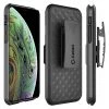 GoCellet HLIPHXSM- IPhone XS Max Belt Clip Holster & Shell Case With Kickstand Heavy Duty Protection
