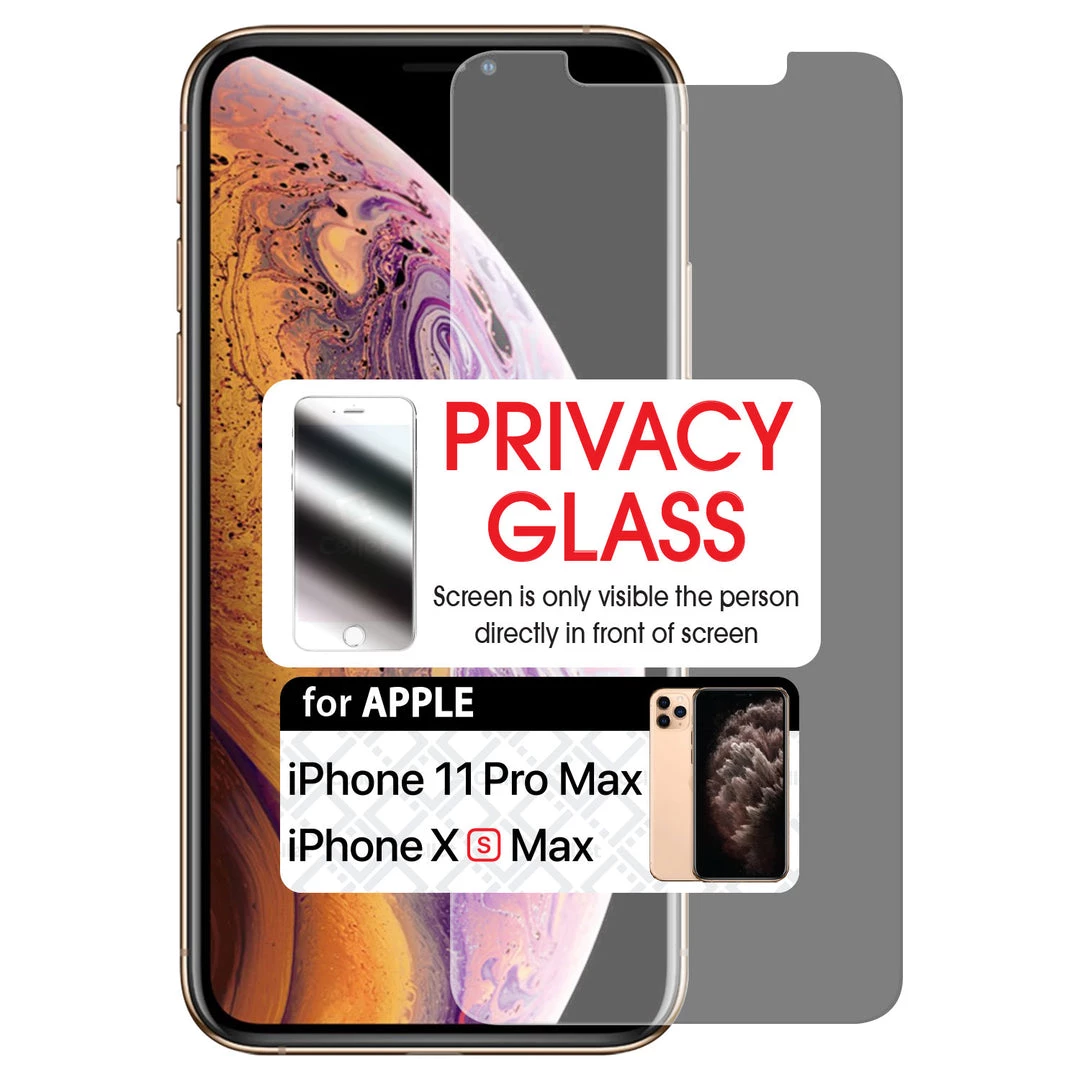 GoCellet SYIPHXSM -Privacy Screen Protector Tempered Glass 9H - IPhone XS Max Full Catalog 6 GoCellet SYIPHXSM -Privacy Screen Protector Tempered Glass 9H - IPhone XS Max Full Catalog