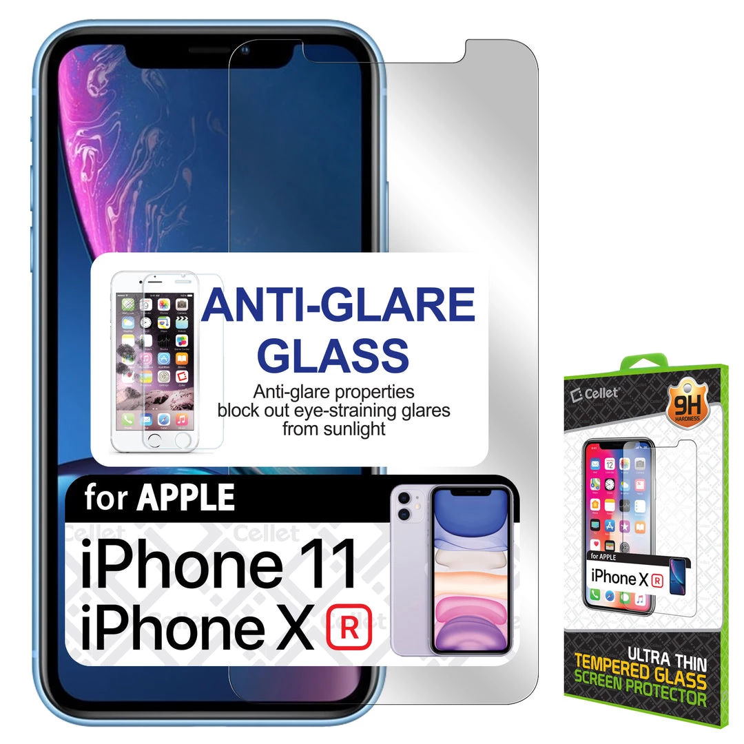 GoCellet Full Catalog SAIPHXR -Anti Glare Glass Screen Protector, Tempered Glass 9H - IPhone 11 / XR 7 GoCellet Full Catalog SAIPHXR -Anti Glare Glass Screen Protector, Tempered Glass 9H - IPhone 11 / XR