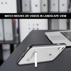 GoCellet CCIPHXR68BK- Slim Light Weight Clear Protecting Case With Built In Media Kickstand - IPhone XR Full Catalog