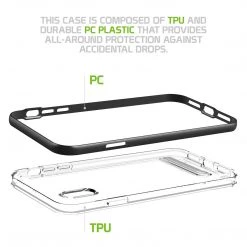 GoCellet CCIPHXR68BK- Slim Light Weight Clear Protecting Case With Built In Media Kickstand - IPhone XR Full Catalog