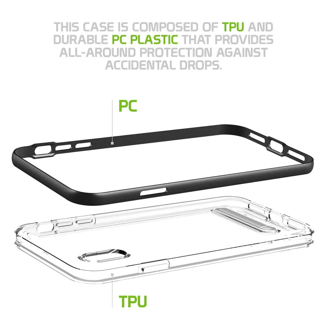 GoCellet CCIPHXSM68BK- Slim Light Weight Clear Protecting Case With Built In Media Kickstand - IPhone XS Max 3 GoCellet CCIPHXSM68BK- Slim Light Weight Clear Protecting Case With Built In Media Kickstand - IPhone XS Max