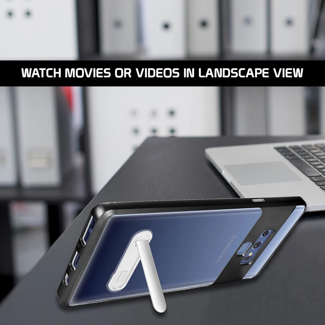 Cellet CCSAMN968BK- Clear Heavy Duty Protecting Case With Built In Media Kickstand- Galaxy Note 9 Full Catalog 3 Cellet CCSAMN968BK- Clear Heavy Duty Protecting Case With Built In Media Kickstand- Galaxy Note 9 Full Catalog