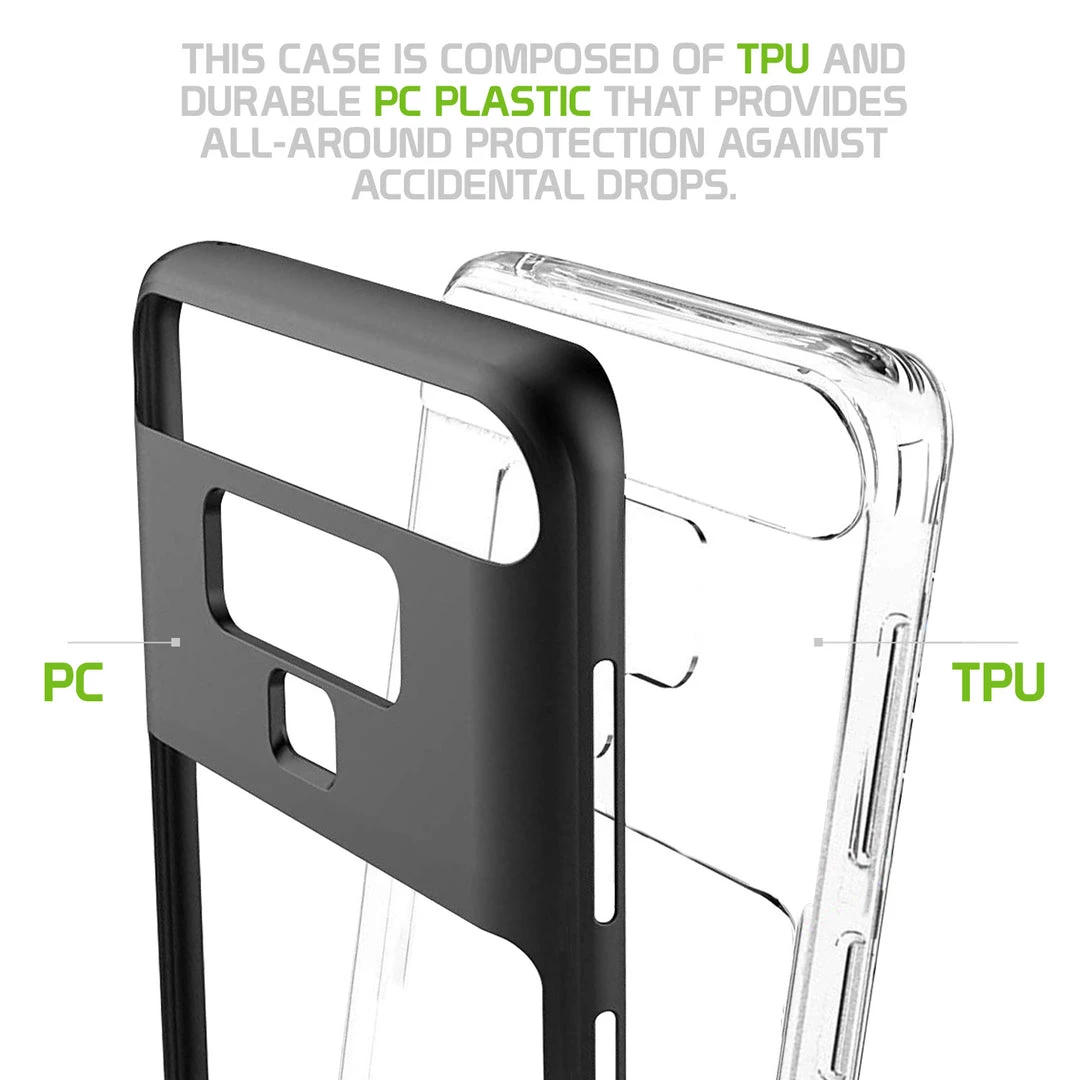 Cellet CCSAMN968BK- Clear Heavy Duty Protecting Case With Built In Media Kickstand- Galaxy Note 9 Full Catalog 4 Cellet CCSAMN968BK- Clear Heavy Duty Protecting Case With Built In Media Kickstand- Galaxy Note 9 Full Catalog