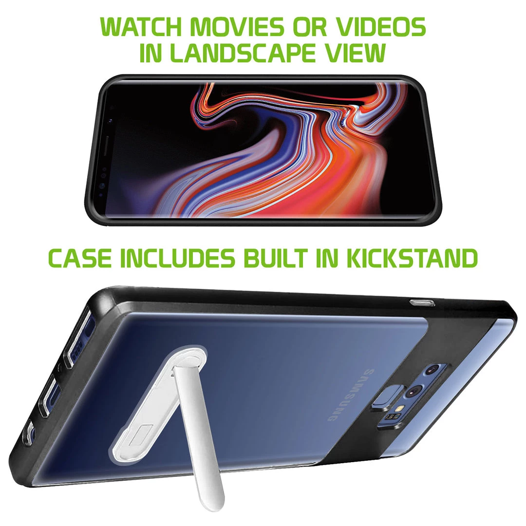 Cellet CCSAMN968BK- Clear Heavy Duty Protecting Case With Built In Media Kickstand- Galaxy Note 9 Full Catalog 5 Cellet CCSAMN968BK- Clear Heavy Duty Protecting Case With Built In Media Kickstand- Galaxy Note 9 Full Catalog