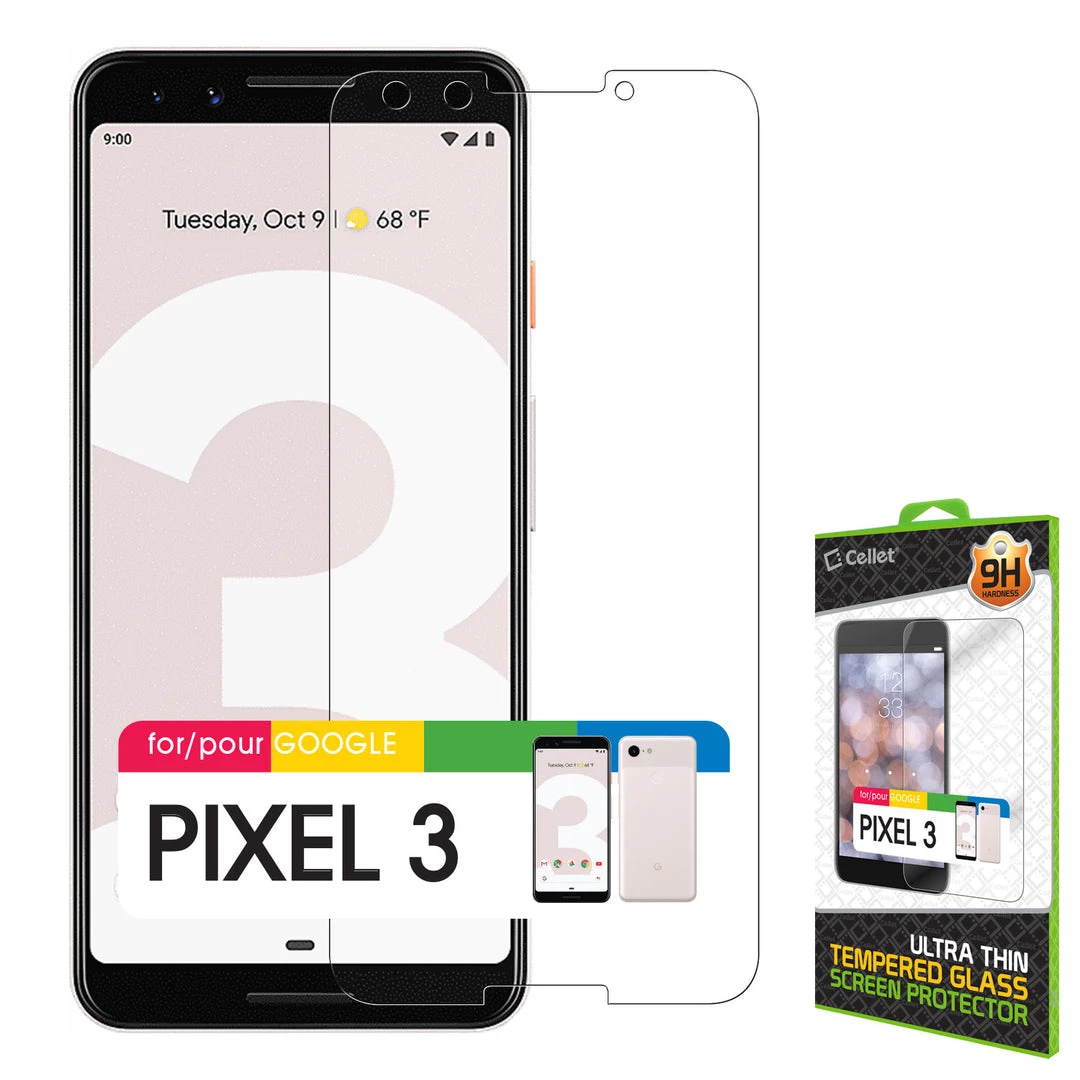 SGGOOPK3 - Google Pixel 3 Tempered Glass Screen Protector, Cellet 0.3mm Premium Tempered Glass Screen Protector For Google Pixel 3 (9H Hardness) 1 SGGOOPK3 - Google Pixel 3 Tempered Glass Screen Protector, Cellet 0.3mm Premium Tempered Glass Screen Protector For Google Pixel 3 (9H Hardness)