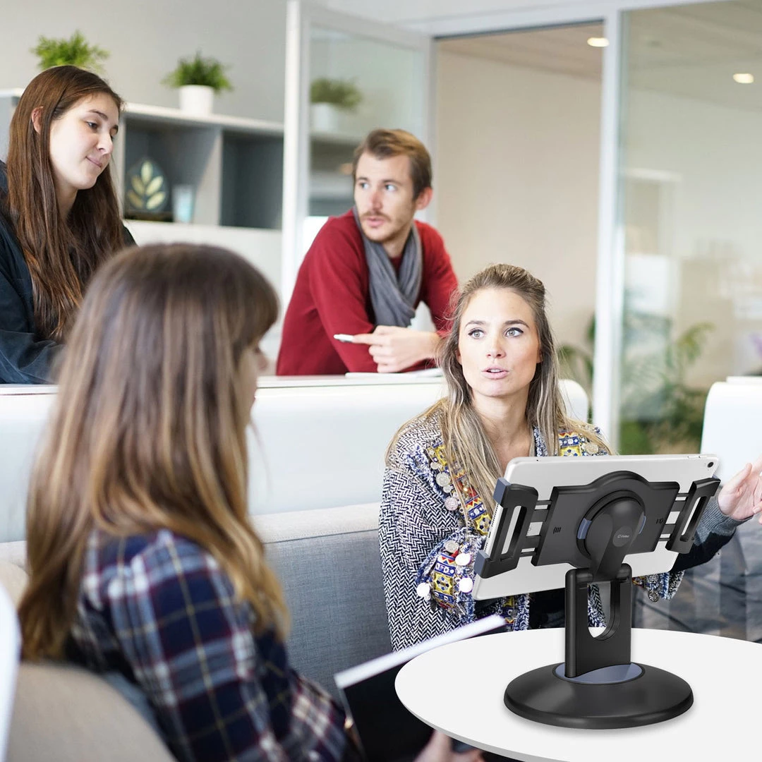 GoCellet PHTAB5003 - Multi-Functional 3-in-1 Tablet Holder Combo, Heavy Duty Desktop, Portable Stand And Headrest Holder With 360 Degree Rotation For IPads And Tablets - Black 4 GoCellet PHTAB5003 - Multi-Functional 3-in-1 Tablet Holder Combo, Heavy Duty Desktop, Portable Stand And Headrest Holder With 360 Degree Rotation For IPads And Tablets - Black