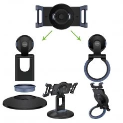 GoCellet PHTAB5003 - Multi-Functional 3-in-1 Tablet Holder Combo, Heavy Duty Desktop, Portable Stand And Headrest Holder With 360 Degree Rotation For IPads And Tablets - Black 17 GoCellet PHTAB5003 - Multi-Functional 3-in-1 Tablet Holder Combo, Heavy Duty Desktop, Portable Stand And Headrest Holder With 360 Degree Rotation For IPads And Tablets - Black