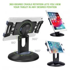 GoCellet PHTAB5003 - Multi-Functional 3-in-1 Tablet Holder Combo, Heavy Duty Desktop, Portable Stand And Headrest Holder With 360 Degree Rotation For IPads And Tablets - Black 19 GoCellet PHTAB5003 - Multi-Functional 3-in-1 Tablet Holder Combo, Heavy Duty Desktop, Portable Stand And Headrest Holder With 360 Degree Rotation For IPads And Tablets - Black