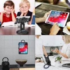 GoCellet PHTAB5003 - Multi-Functional 3-in-1 Tablet Holder Combo, Heavy Duty Desktop, Portable Stand And Headrest Holder With 360 Degree Rotation For IPads And Tablets - Black 22 GoCellet PHTAB5003 - Multi-Functional 3-in-1 Tablet Holder Combo, Heavy Duty Desktop, Portable Stand And Headrest Holder With 360 Degree Rotation For IPads And Tablets - Black