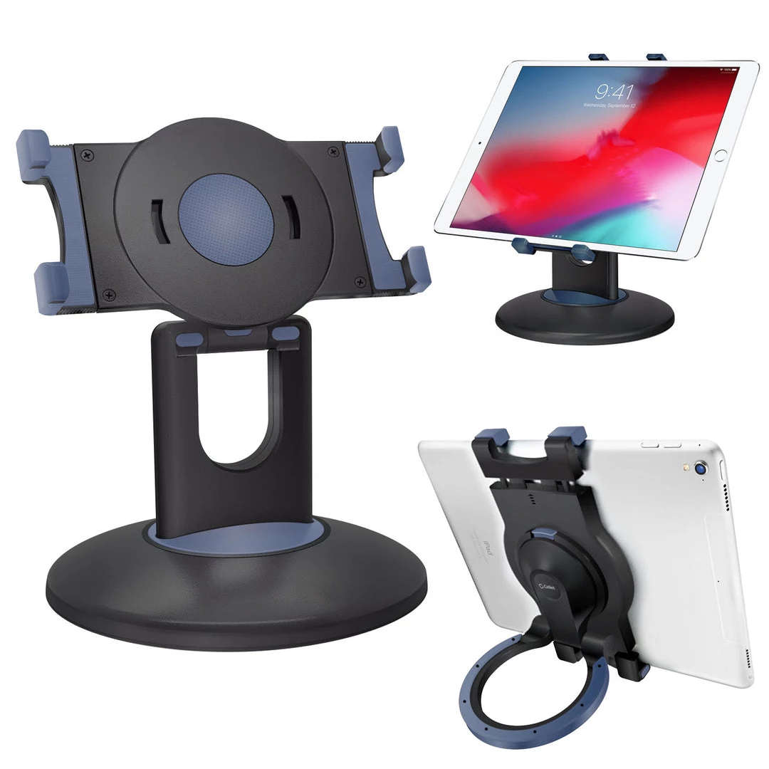 GoCellet PHTAB5003 - Multi-Functional 3-in-1 Tablet Holder Combo, Heavy Duty Desktop, Portable Stand And Headrest Holder With 360 Degree Rotation For IPads And Tablets - Black 2 GoCellet PHTAB5003 - Multi-Functional 3-in-1 Tablet Holder Combo, Heavy Duty Desktop, Portable Stand And Headrest Holder With 360 Degree Rotation For IPads And Tablets - Black