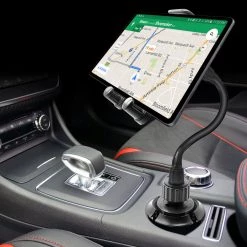 Full Catalog PH670G - Heavy Duty Tablet Mount, Cup Holder Mount With Flexible Gooseneck And 360 Degree Rotation For Tablets By Cellet