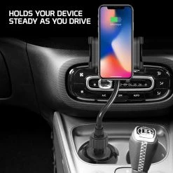 GoCellet PH650G - Heavy Duty Smartphone Mount, Cup Holder Mount With Flexible Gooseneck And 360 Degree Rotation For Smartphones By Cellet