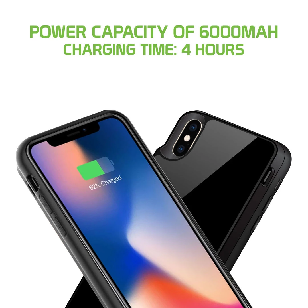 Cellet BWIPHXS - IPhone XS Wireless Charging Case, 5000mAh Rechargeable External Wireless Power Case For Apple IPhone XS - Black 3 Cellet BWIPHXS - IPhone XS Wireless Charging Case, 5000mAh Rechargeable External Wireless Power Case For Apple IPhone XS - Black