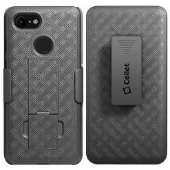 GoCellet HLGOOPXL3- Cellet, Google Pixel 3 XL Holster Case, Heavy Duty Holster Kickstand Case With 180 Rotation Spring Belt Clip (Google Pixel 3 XL) Full Catalog