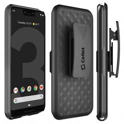 GoCellet HLGOOPXL3- Cellet, Google Pixel 3 XL Holster Case, Heavy Duty Holster Kickstand Case With 180 Rotation Spring Belt Clip (Google Pixel 3 XL) Full Catalog