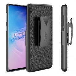GoCellet HLSAMS10 - Belt Clip Holster & Shell Case With Kickstand Heavy Duty Protection - Galaxy S10