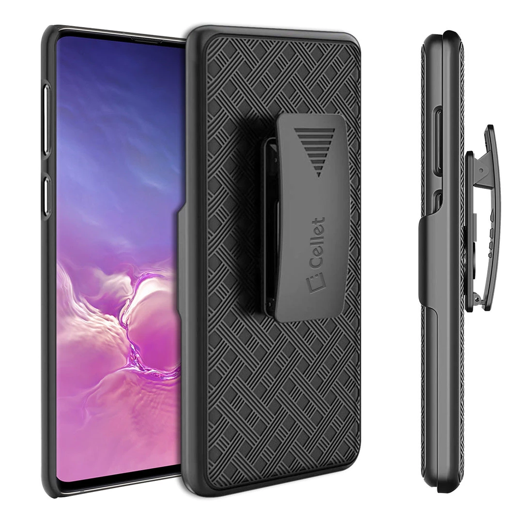 GoCellet HLSAMS10P - Belt Clip Holster & Shell Case With Kickstand Heavy Duty Protection - Galaxy S10 Plus Full Catalog 1 GoCellet HLSAMS10P - Belt Clip Holster & Shell Case With Kickstand Heavy Duty Protection - Galaxy S10 Plus Full Catalog