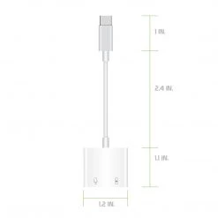 GoCellet DCAPOWER - 3.5mm Aux Audio Adapter Type C USB Enhanced Quality Sound