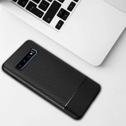 Cellet CCSAMS10BBK - Samsung Galaxy S10 Heavy Duty Slim Case Protector Cover - Black