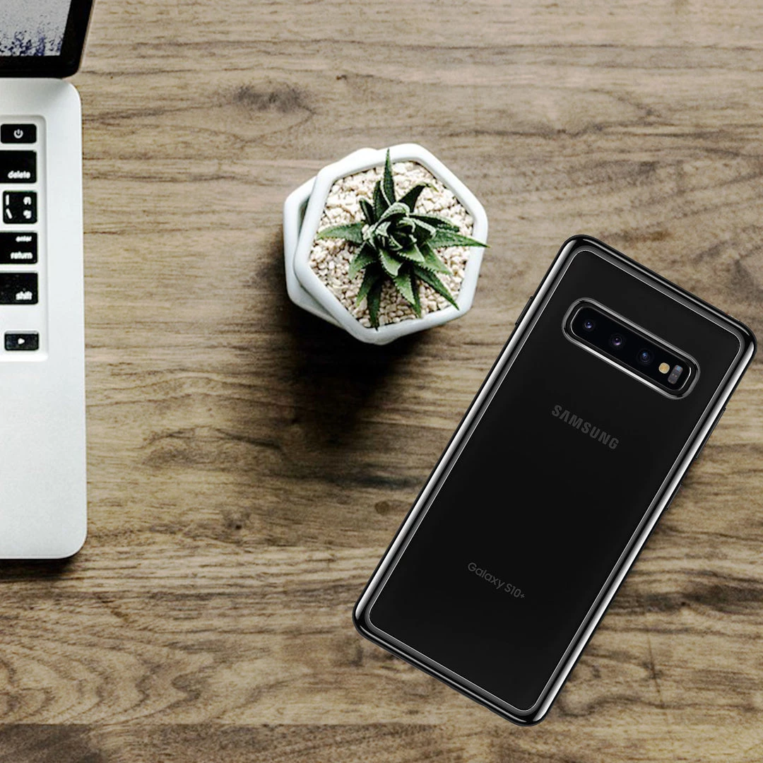 Cellet CCSAMS10PABK - Slim Transparent Case Cover With TPU Frame - Galaxy S10 Plus 2 Cellet CCSAMS10PABK - Slim Transparent Case Cover With TPU Frame - Galaxy S10 Plus