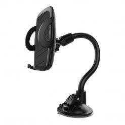 GoCellet Full Catalog PHLNG- 2-in-1 Windshield Cell Phone Holder & Dashboard Car Mount Cradle, Goose-Neck Design