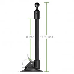 GoCellet Full Catalog PHLNG- 2-in-1 Windshield Cell Phone Holder & Dashboard Car Mount Cradle, Goose-Neck Design