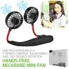 GoCellet FANNECBK- Cellet Portable Hands-free USB Rechargeable Neck Fan With 3 Speed Control And 360 Degree Rotation, Personal Cooling Fan For Camping, Traveling, Amusement Parks, Concerts, Sports And Other Outdoor/Indoor Activities - Black