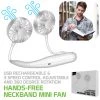 Full Catalog FANNECWT - Cellet Portable Hands-free USB Rechargeable Neck Fan With 3 Speed Control And 360 Degree Rotation, Personal Cooling Fan For Camping, Traveling, Amusement Parks, Concerts, Sports And Other Outdoor/Indoor Activities - White