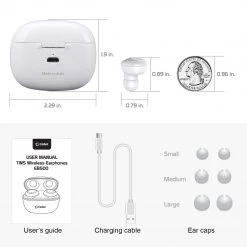 GoCellet EB500WT- Cellet Wireless Earbuds, Premium V5.0 In-Ear Wireless Earbuds With Charging Case, Voice Notifications And Built-in Microphone Compatible To Smartphones, IPods, IPads, Tablets And Other Wireless Enabled Devices - White Full Catalog