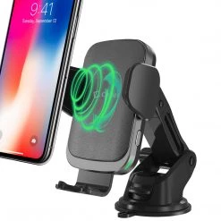 QI1000 - 2-in-1 Fast Wireless Charging Phone Holder Mount With Auto Touch Release And Lock Cradle, Lock Lever And Reusable Sticky Suction Cup For Air Vent And Dashboard (10 Watt/2.1Amp) Compatible To IPhone XS Max, XR And More - By Cellet Full Catalog 20 QI1000 - 2-in-1 Fast Wireless Charging Phone Holder Mount With Auto Touch Release And Lock Cradle, Lock Lever And Reusable Sticky Suction Cup For Air Vent And Dashboard (10 Watt/2.1Amp) Compatible To IPhone XS Max, XR And More - By Cellet Full Catalog