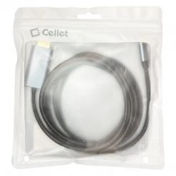 GoCellet Full Catalog DCHDMI6 - Cellet Male To Male USB C To HDMI Cable, 6 Ft. Type-C To 4K 60Hz HDMI Cable Compatible To IPad Pro 11in/12.9in, MacBook Air 2018/2017/2016, Google Chromebook Pixel, Nintendo Switch, Huawei MateBook - Space Gray